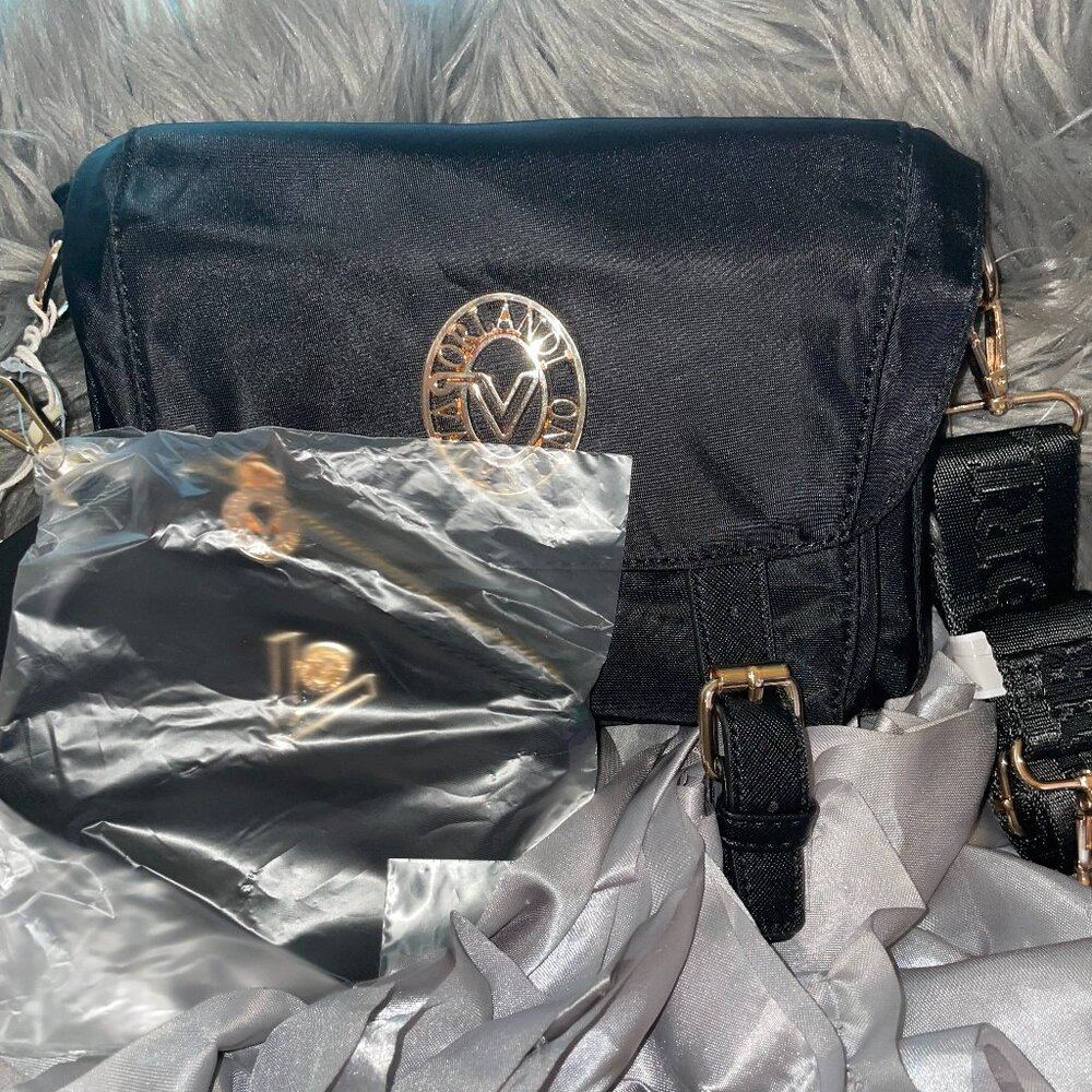 VALENTINO ORLANDI NYLON CROSSBODY BAG WITH WALLET